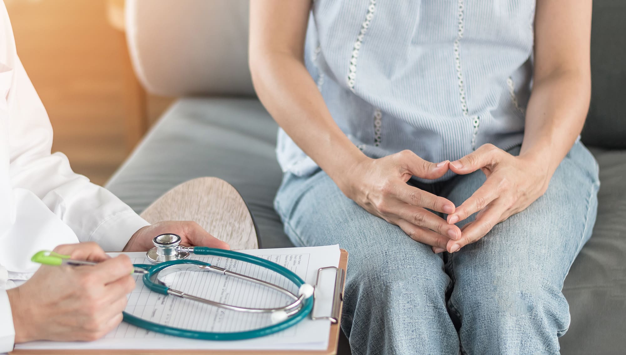 general practitioner having a meeting with patient